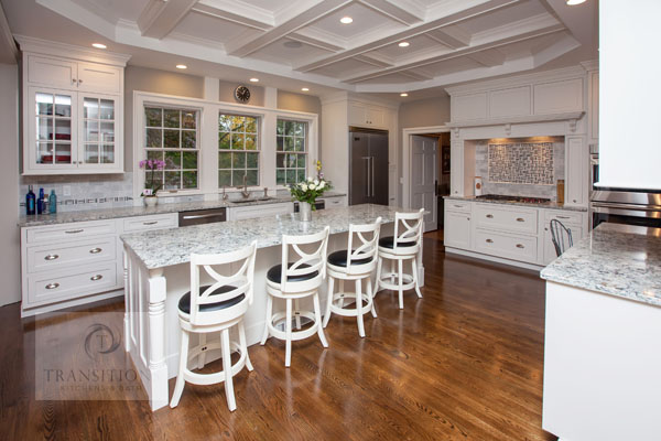 Kitchen design with island seating