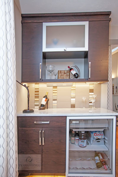 Kitchen Cabinet Storage Ideas to Create a Wine, Coffee or Beverage Bar