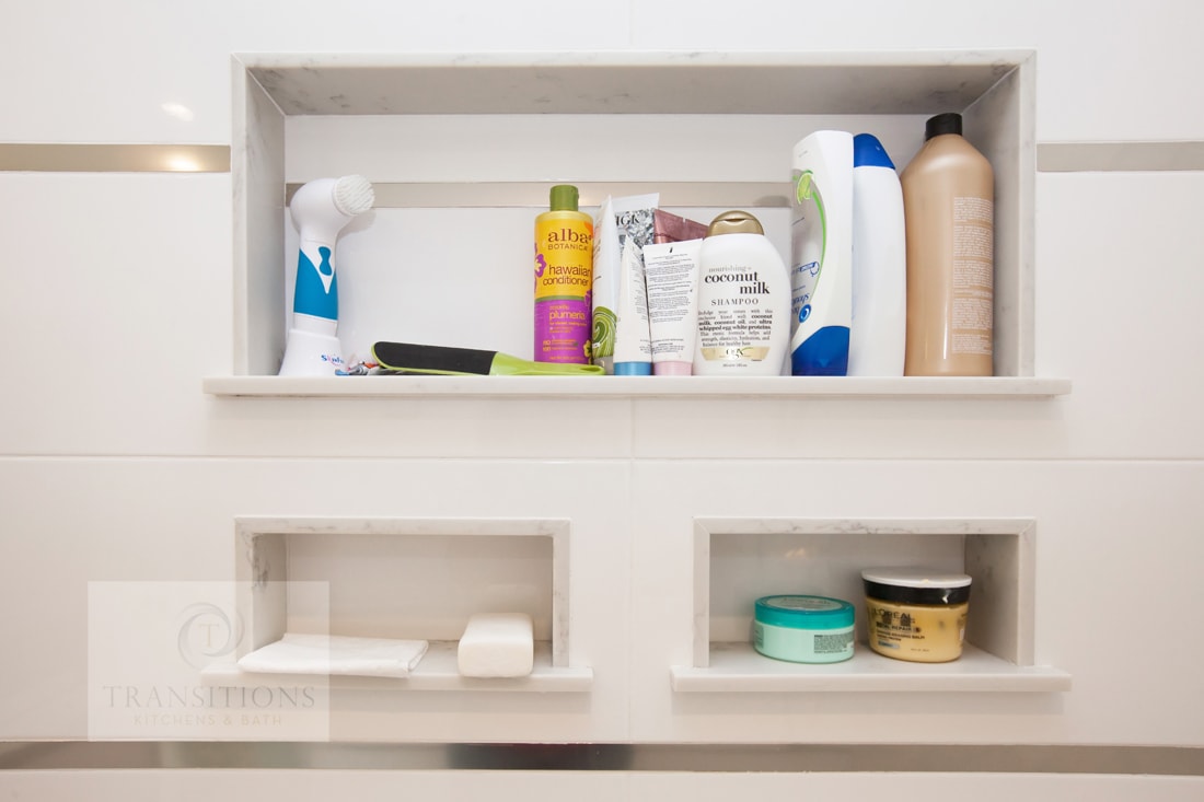 Recessed Bathroom Shelves Design Ideas