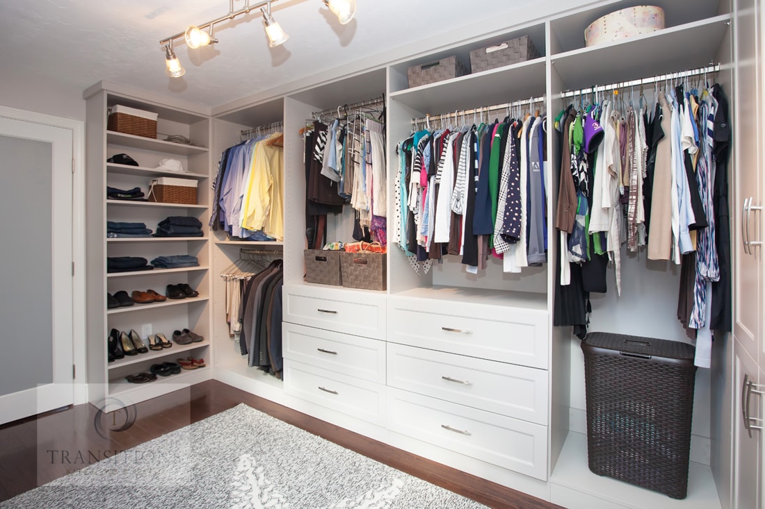 Large Closet Island with Shelves - Transitional - Closet