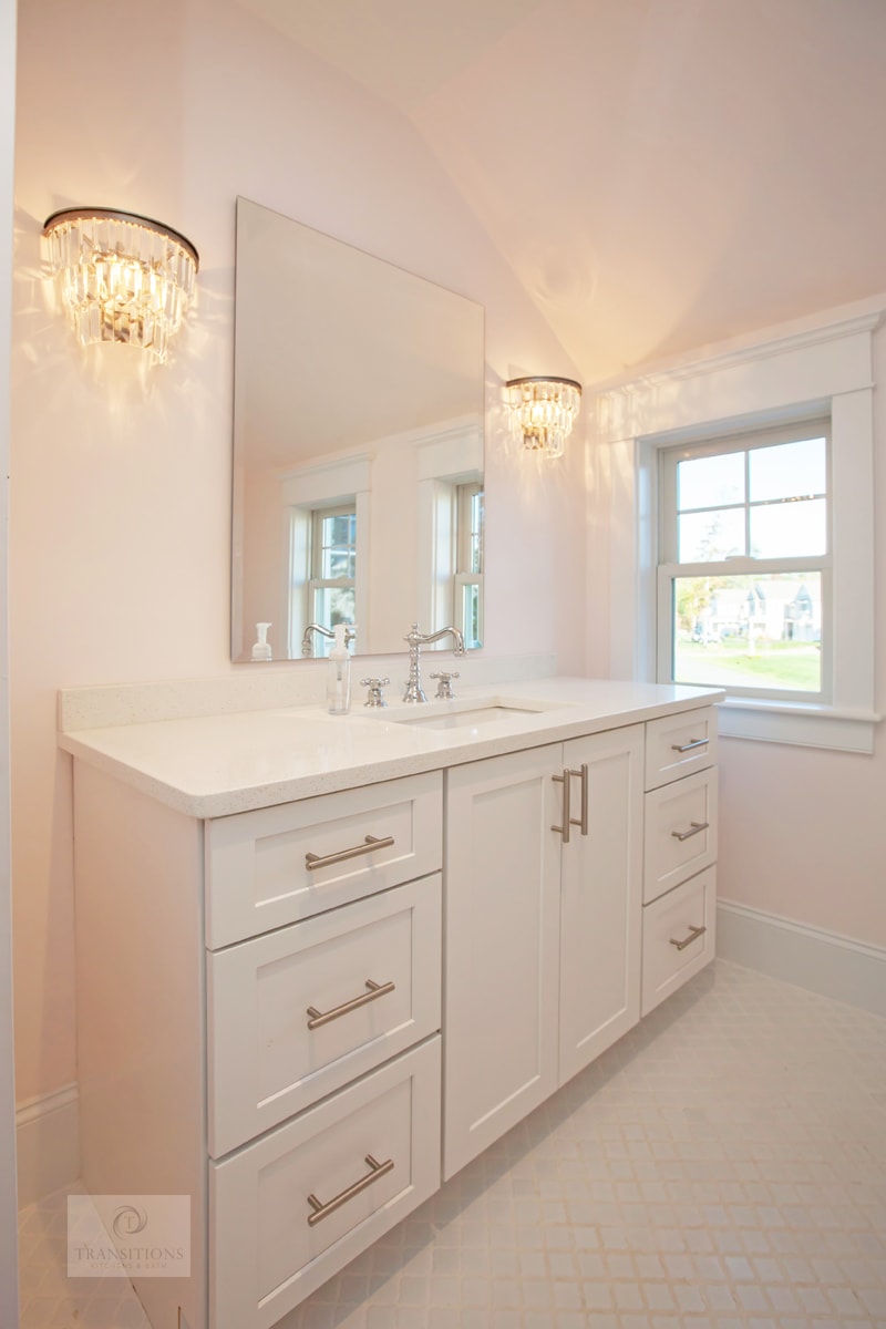 white master bath design