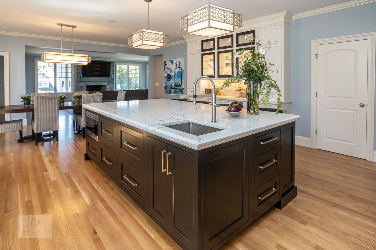 large kitchen island