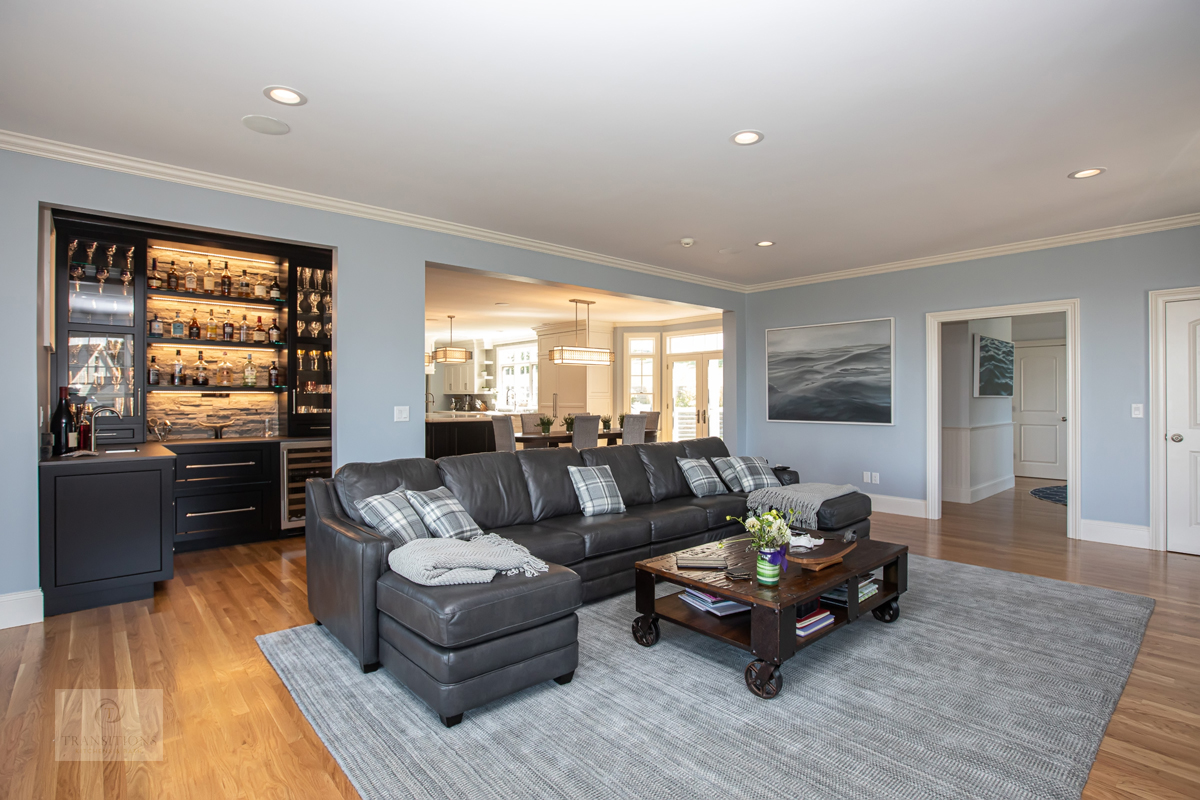 open kitchen dining room transition