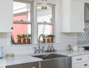 stainless apron front sink